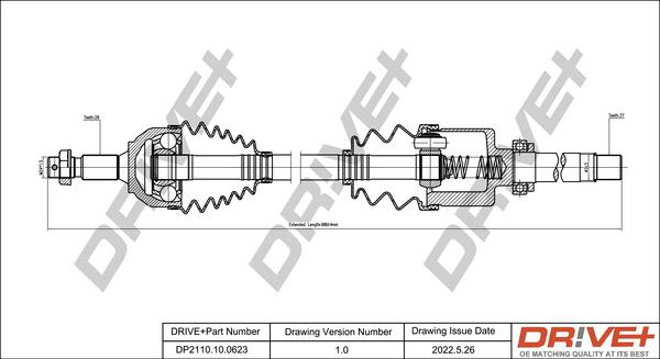 Dr!ve+ DP2110.10.0623 - Приводной вал autodnr.net