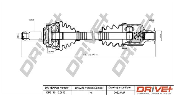 Dr!ve+ DP2110.10.0642 - Приводной вал autodnr.net