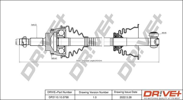 Dr!ve+ DP2110.10.0790 - Приводной вал autodnr.net