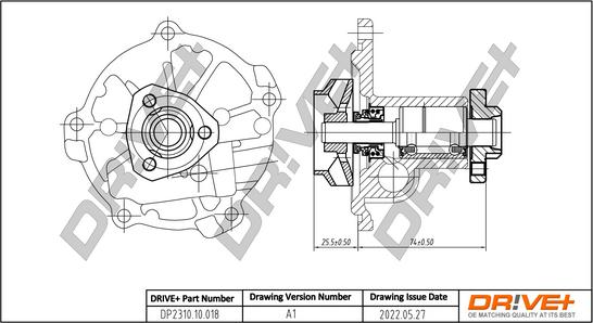 Dr!ve+ DP2310.10.018 - Водяний насос autocars.com.ua