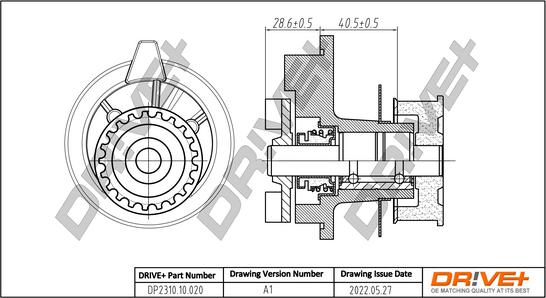 Dr!ve+ DP2310.10.020 - Водяний насос autocars.com.ua