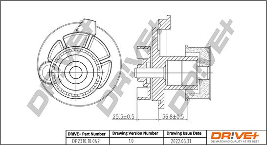 Dr!ve+ DP2310.10.042 - Водяний насос autocars.com.ua