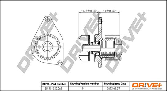 Dr!ve+ DP2310.10.062 - Водяний насос autocars.com.ua