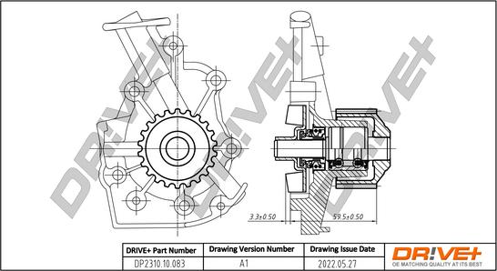 Dr!ve+ DP2310.10.083 - Водяний насос autocars.com.ua