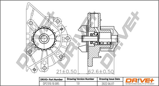 Dr!ve+ DP2310.10.085 - Водяний насос autocars.com.ua