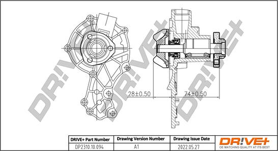 Dr!ve+ DP2310.10.094 - Водяний насос autocars.com.ua