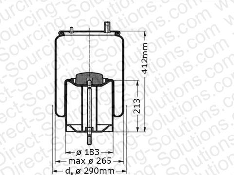 DSS 6270012 - Кожух пневматичної ресори autocars.com.ua