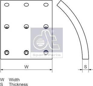 DT Spare Parts 4.91137 - Комплект тормозных башмаков, барабанные тормоза autodnr.net