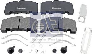 DT Spare Parts 10.14002 - Гальмівні колодки, дискові гальма autocars.com.ua