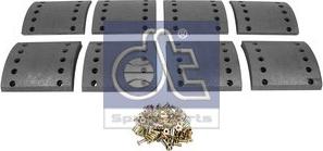 DT Spare Parts 10.33027 - Комплект тормозных башмаков, барабанные тормоза avtokuzovplus.com.ua