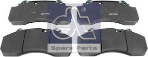DT Spare Parts 10.34125 - Гальмівні колодки, дискові гальма autocars.com.ua