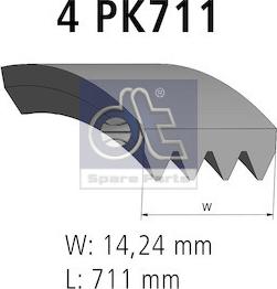 DT Spare Parts 11.12076 - Поликлиновой ремень autodnr.net