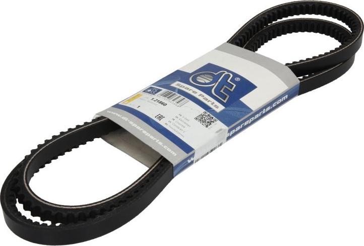 DT Spare Parts 1.21860 - Клиновий ремінь autocars.com.ua