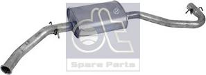 DT Spare Parts 12.27155 - Середній / кінцевий глушник ОГ autocars.com.ua