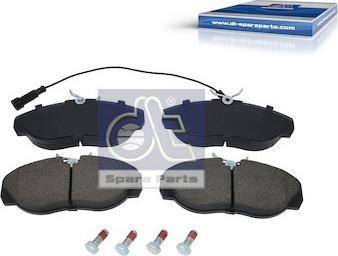 DT Spare Parts 12.93109 - Гальмівні колодки, дискові гальма autocars.com.ua