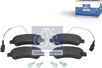 DT Spare Parts 12.93110 - Тормозные колодки, дисковые, комплект avtokuzovplus.com.ua