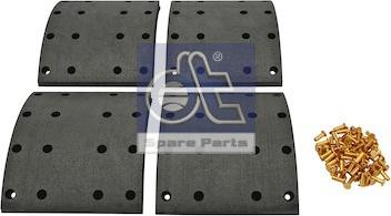 DT Spare Parts 1.35008 - Комплект гальмівних черевиків, барабанні гальма autocars.com.ua