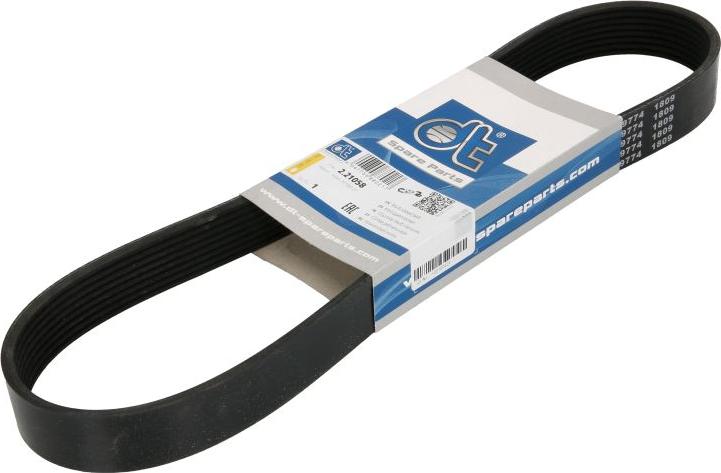 DT Spare Parts 2.21058 - Поликлиновой ремінь autocars.com.ua