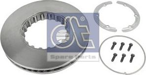 DT Spare Parts 2.40552 - Тормозной диск avtokuzovplus.com.ua