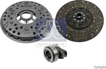 DT Spare Parts 2.93047 - Комплект зчеплення autocars.com.ua