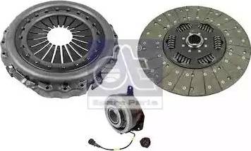 DT Spare Parts 2.93078 - Комплект зчеплення autocars.com.ua