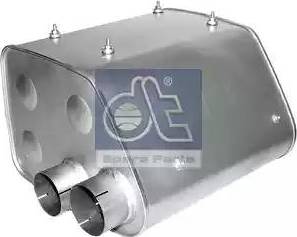 DT Spare Parts 3.25019 - Середній / кінцевий глушник ОГ autocars.com.ua