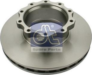 DT Spare Parts 3.62055 - Гальмівний диск autocars.com.ua