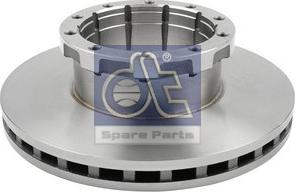 DT Spare Parts 4.63990 - Гальмівний диск autocars.com.ua