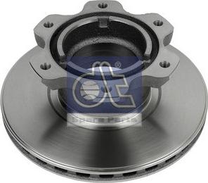 DT Spare Parts 4.64642 - Гальмівний диск autocars.com.ua
