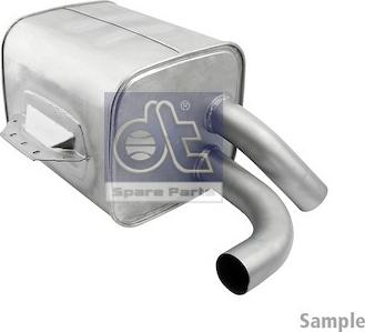 DT Spare Parts 4.68532 - Середній / кінцевий глушник ОГ autocars.com.ua