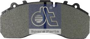 DT Spare Parts 4.90930 - Гальмівні колодки, дискові гальма autocars.com.ua