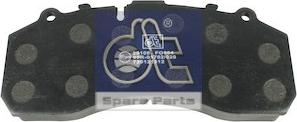 DT Spare Parts 4.90930 - Гальмівні колодки, дискові гальма autocars.com.ua