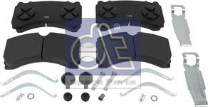 DT Spare Parts 4.90937 - Гальмівні колодки, дискові гальма autocars.com.ua