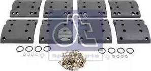DT Spare Parts 4.91132 - Комплект гальмівних черевиків, барабанні гальма autocars.com.ua