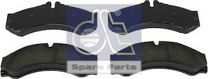 DT Spare Parts 4.91902 - Гальмівні колодки, дискові гальма autocars.com.ua