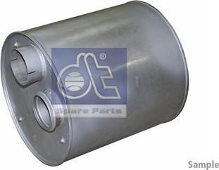 DT Spare Parts 5.11055 - Середній / кінцевий глушник ОГ autocars.com.ua