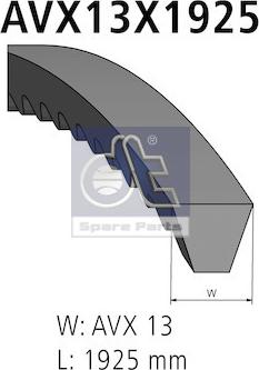 DT Spare Parts 541405 - Комплект клинового ременя autocars.com.ua