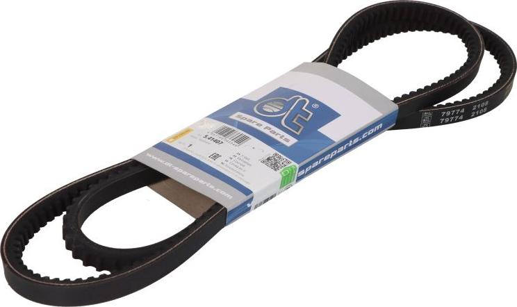 DT Spare Parts 5.41407 - Клиновий ремінь autocars.com.ua