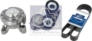 DT Spare Parts 5.94194 - Ремонтный комплект, рычаг натяжки поликлинового ремня avtokuzovplus.com.ua