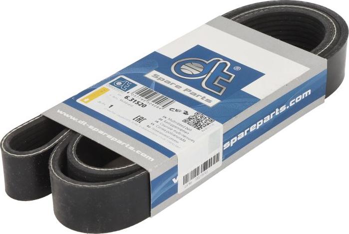 DT Spare Parts 6.31520 - Поликлиновой ремінь autocars.com.ua