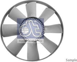 DT Spare Parts 6.35040 - Крыльчатка вентилятора, охлаждение двигателя autodnr.net