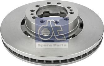 DT Spare Parts 6.61003 - Гальмівний диск autocars.com.ua