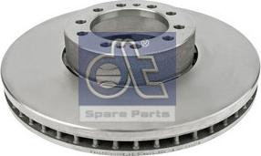 DT Spare Parts 6.61004 - Гальмівний диск autocars.com.ua