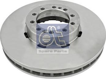 DT Spare Parts 6.61009 - Гальмівний диск autocars.com.ua