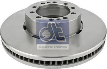 DT Spare Parts 6.61010 - Гальмівний диск autocars.com.ua