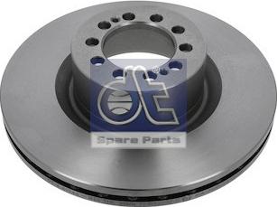 DT Spare Parts 6.61046 - Гальмівний диск autocars.com.ua