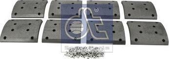 DT Spare Parts 6.95010 - Комплект тормозных башмаков, барабанные тормоза autodnr.net