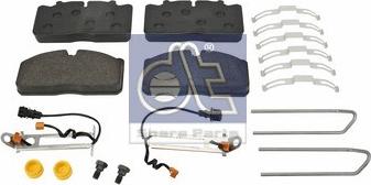 DT Spare Parts 6.95100 - Гальмівні колодки, дискові гальма autocars.com.ua