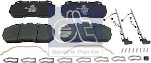 DT Spare Parts 6.95106 - Гальмівні колодки, дискові гальма autocars.com.ua