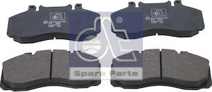 DT Spare Parts 6.95108 - Гальмівні колодки, дискові гальма autocars.com.ua